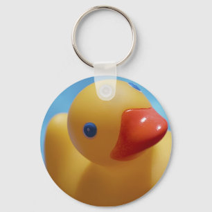 Rubber Duck Close-Up Keychain