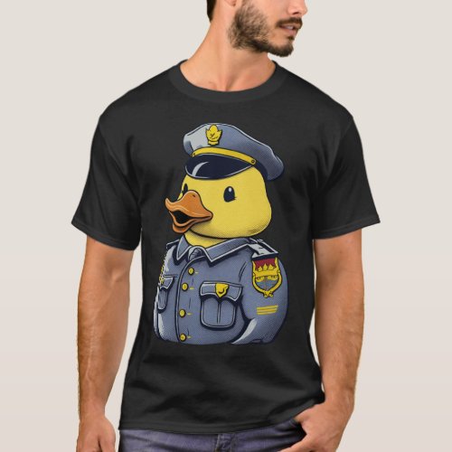 Rubber Duck Costume Cute Duckie police officer T_Shirt