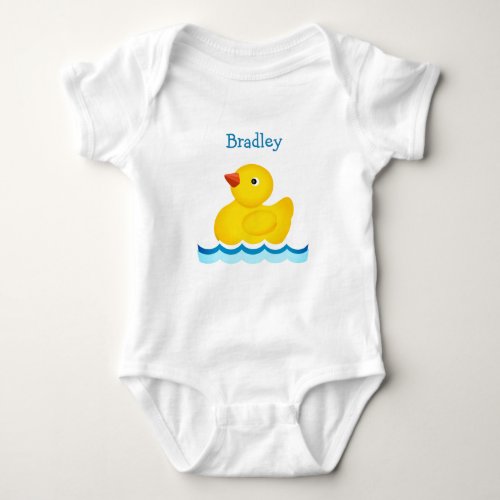 Rubber Duck Custom Baby Bodysuit