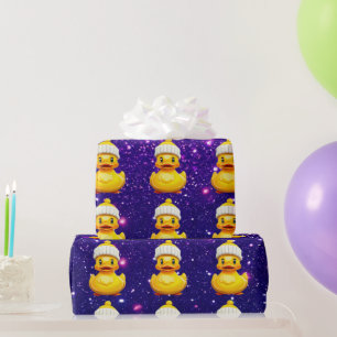 Rubber Duck Cute Charming Themed Inspired  Wrapping Paper