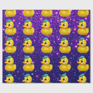 Rubber Duck Cute Charming Themed Inspired  Wrapping Paper