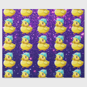 Rubber Duck Cute Charming Themed Inspired Wrapping Paper