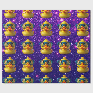 Rubber Duck Cute Charming Themed Inspired  Wrapping Paper