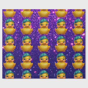 Rubber Duck Cute Charming Themed Inspired  Wrapping Paper