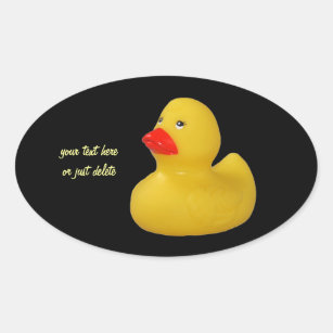 Rubber duck cute fun yellow custom stickers