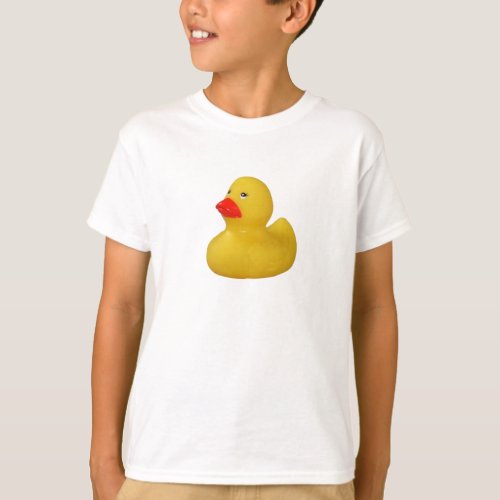 Rubber duck cute fun yellow kids boys t_shirt