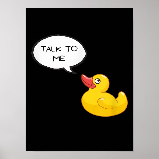 Rubber Duck Debugging Poster (Front)