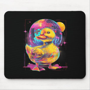 Rubber Duck Disco Music Dancing Rubber Duckie Disc Mouse Pad