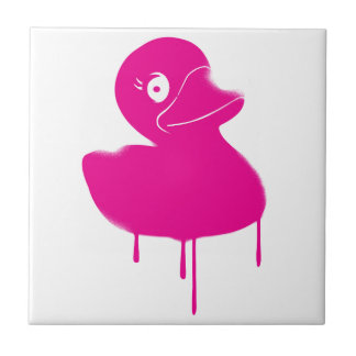 Rubber Duck Ducky Graffiti Art Ceramic Tile
