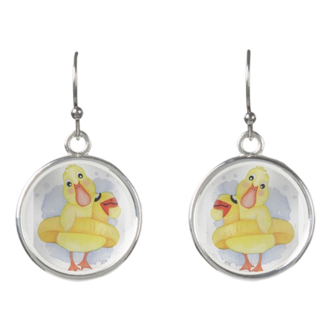 Rubber Duck Earrings (Front)