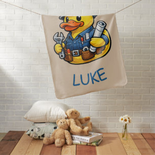 Rubber Duck Engineer Baby Blanket