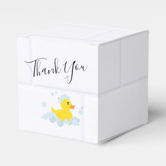 Rubber Duck Favor Boxes (Front Side)
