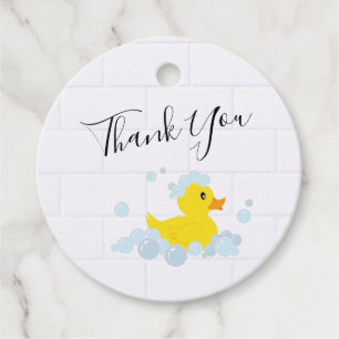 Rubber Duck Favor Tags