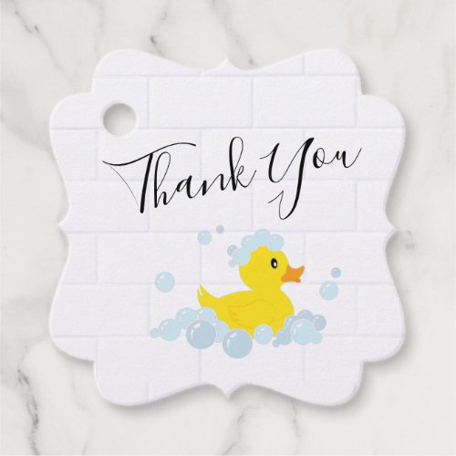 Rubber Duck Favor Tags