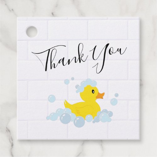 Rubber Duck Favor Tags