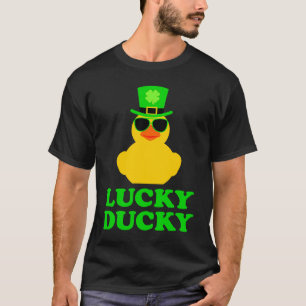 Rubber Duck Four Leaf C Leprechaun Hat St Patrick' T-Shirt