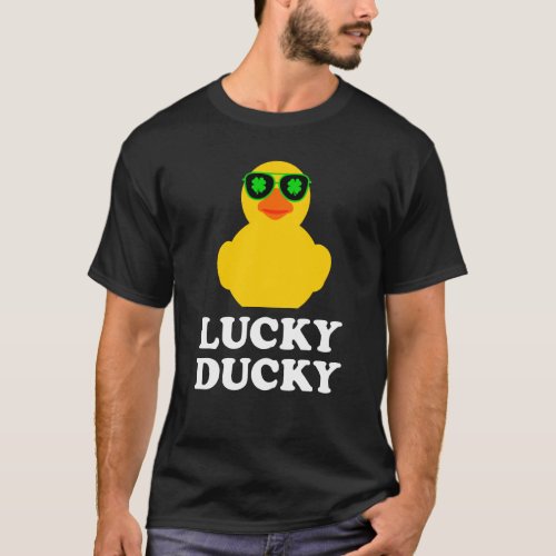 Rubber Duck Four Leaf C Sunglasses St Patricks Da T_Shirt