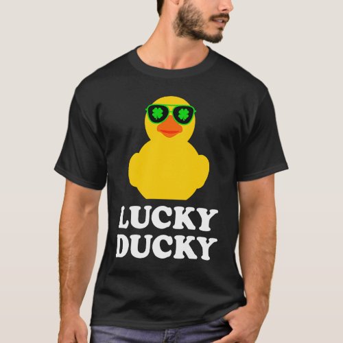 Rubber Duck Four Leaf C Sunglasses St Patricks Da T_Shirt