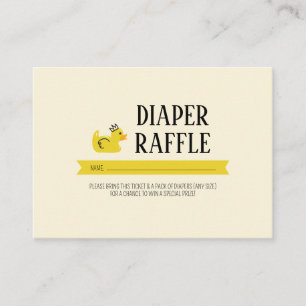 Rubber Duck Gender Neutral Couples Baby Shower Enclosure Card