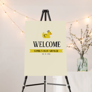 Rubber Duck Gender Neutral Shower Welcome Sign