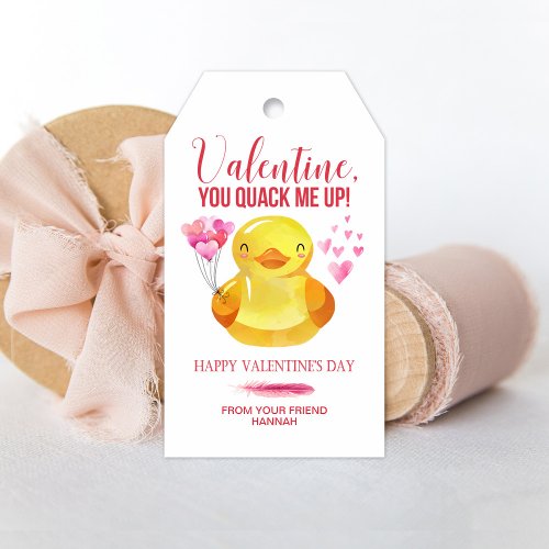 Rubber Duck Gift Tags Classroom Valentines Tag