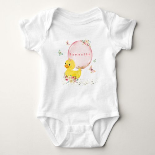 RUBBER DUCK Girl First  Birthday T_Shirt  Baby Bodysuit