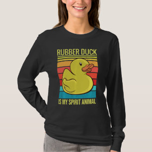 Rubber Duck Is My Spirit Animal I Duck Lover Long T-Shirt