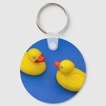 Rubber Duck Keychain by TO_photogirl at Zazzle