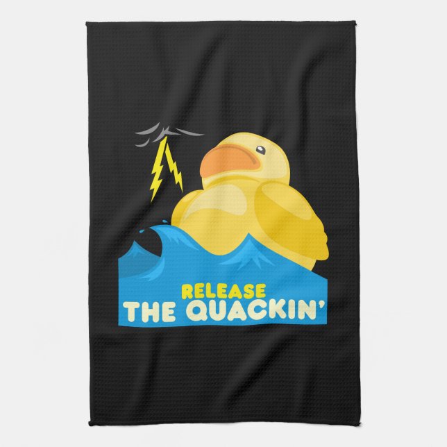 Rubber Duck Kitchen Towel (Vertical)
