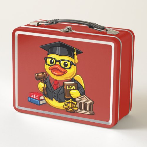 Rubber Duck Lawyer Metal Lunch Box