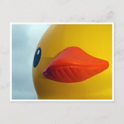 rubber duck lips postcard