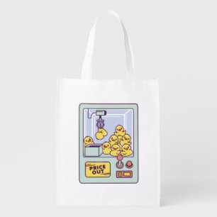 RUBBER DUCK MACHINE T-Shirt Grocery Bag