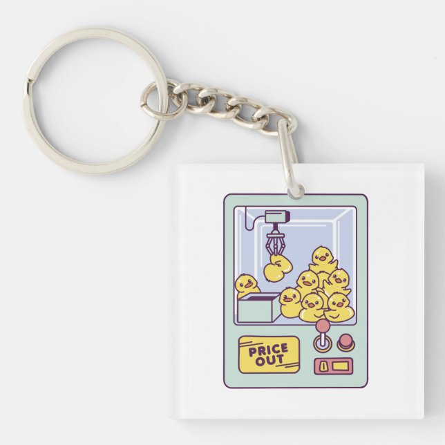 RUBBER DUCK MACHINE T-Shirt Keychain (Front)