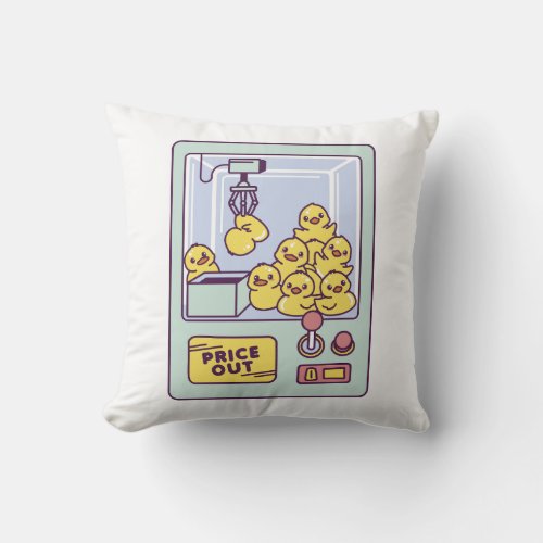 RUBBER DUCK MACHINE T_Shirt Throw Pillow