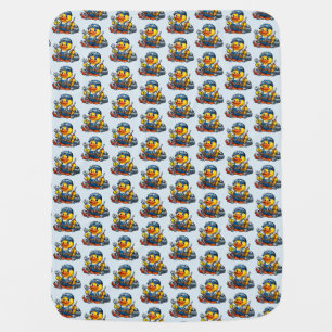 Rubber Duck Mechanic Baby Blanket