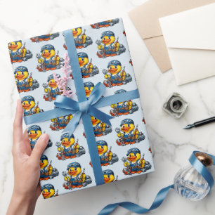 Rubber Duck Mechanic Wrapping Paper