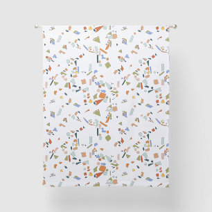 Rubber Duck Modern Terrazzo Pattern Sheer Curtains