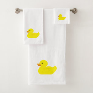 Rubber Duck Painting Bath Towel Set
