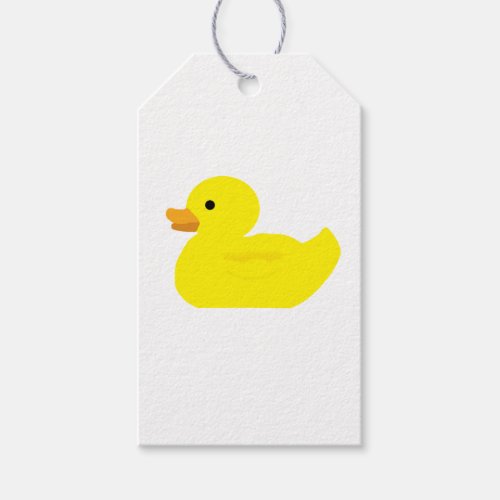 Rubber Duck Painting Illustration Gift Tag