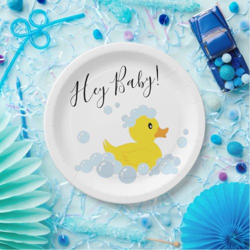 Rubber Duck Paper Plate