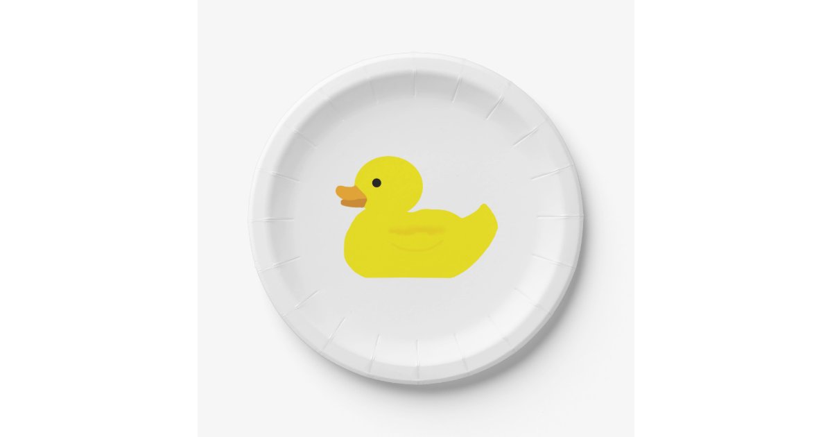 Rubber Duck Paper Plate | Zazzle