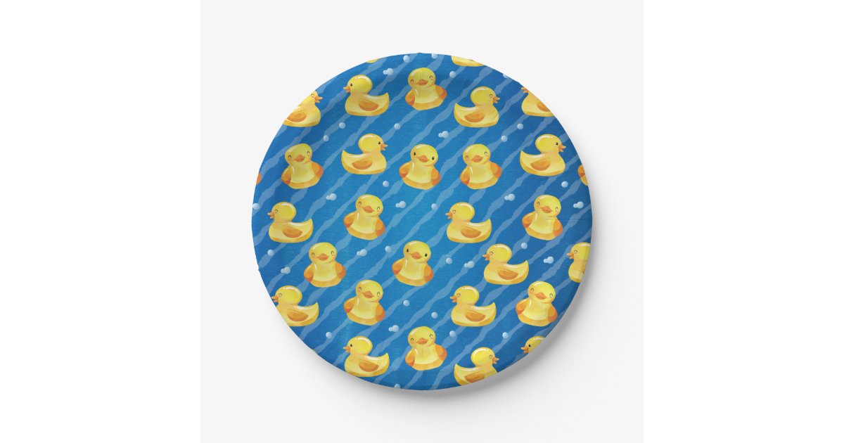 Rubber Duck Paper Plates | Zazzle