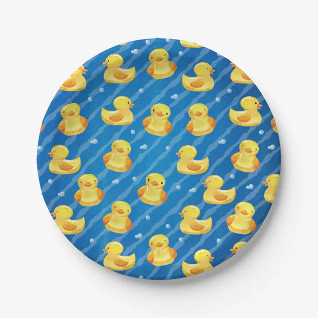 Rubber Duck Paper Plates | Zazzle