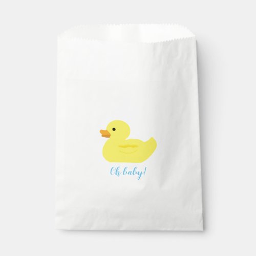 Rubber Duck Party Baby Shower BABY Favor Bag