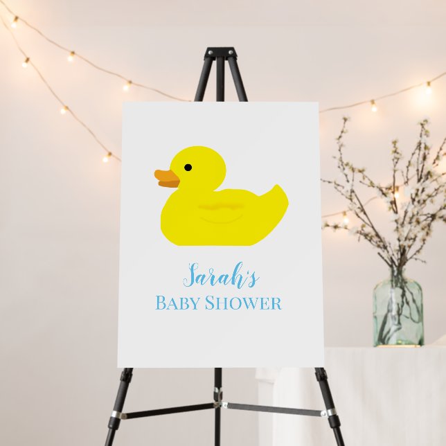 Rubber Duck Party Baby Shower BABY Foam Board (In Situ (Stand))