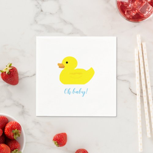 Rubber Duck Party Baby Shower Baby Napkins