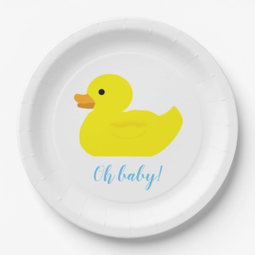 Rubber Duck Party Baby Shower BABY Paper Plates