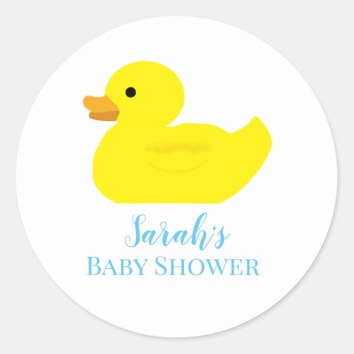 Rubber Duck Party Baby Shower BABY Stickers