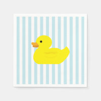 Rubber Duck Party Blue Stripe