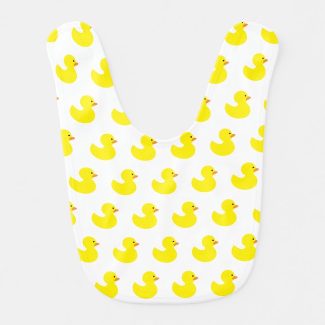 Rubber Duck Pattern Baby Bib (Front)